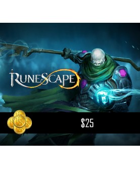Runescape $25 Prepaid Game Card PC Key GLOBAL
